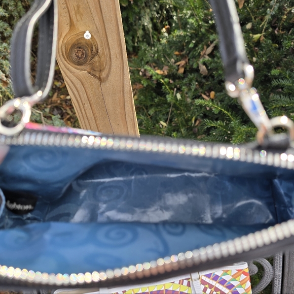 Brighton Mini Colorful Elephant Print Women's  Crossbody Bag - Picture 5 of 10